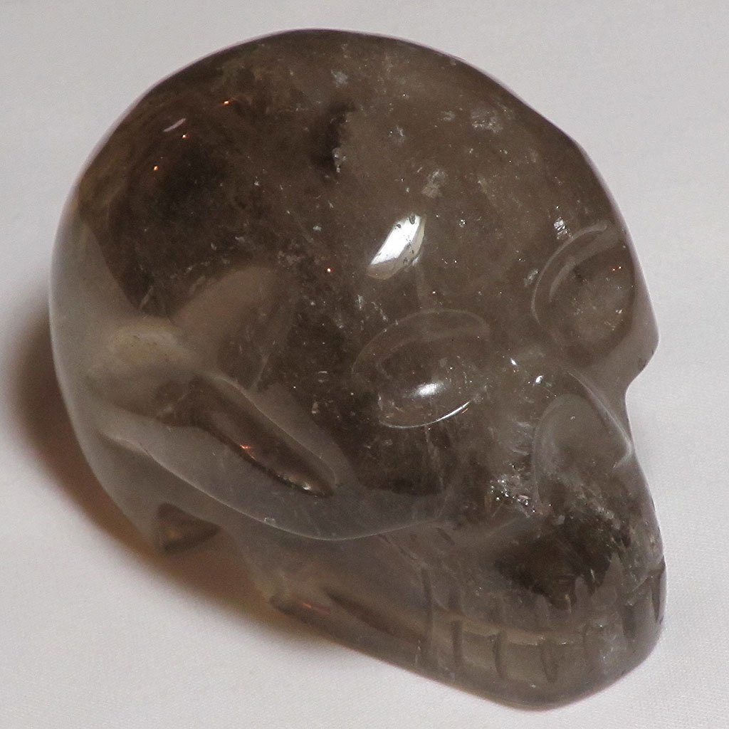Hand Carved Smoky Quartz Skull | Blue Moon Crystals & Jewelry