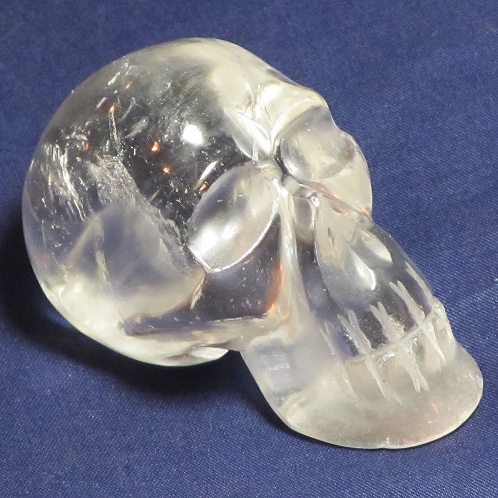 Hand Carved Clear Quartz Skull | Blue Moon Crystals & Jewelry
