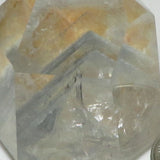 Polished Quartz Crystal Point w/ Phantoms & Iron Oxide Included