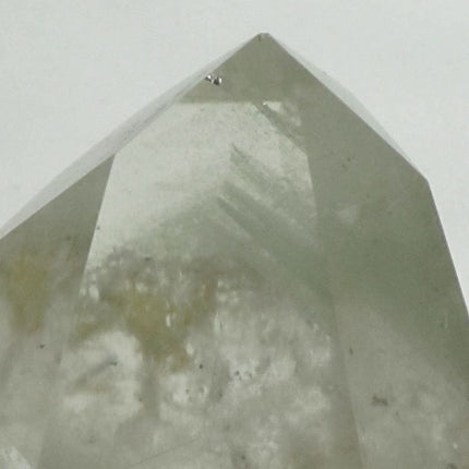 Polished Quartz Crystal Point with Chlorite Phantoms & Rainbows