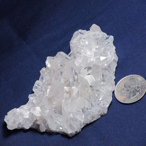 Arkansas Quartz Crystal Cluster with Adularia Attached