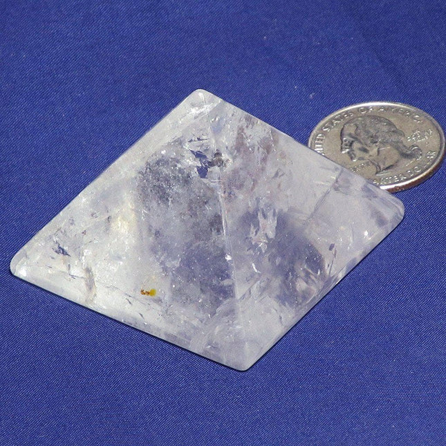 Polished Clear Quartz Pyramid with Rainbows | Blue Moon Crystals