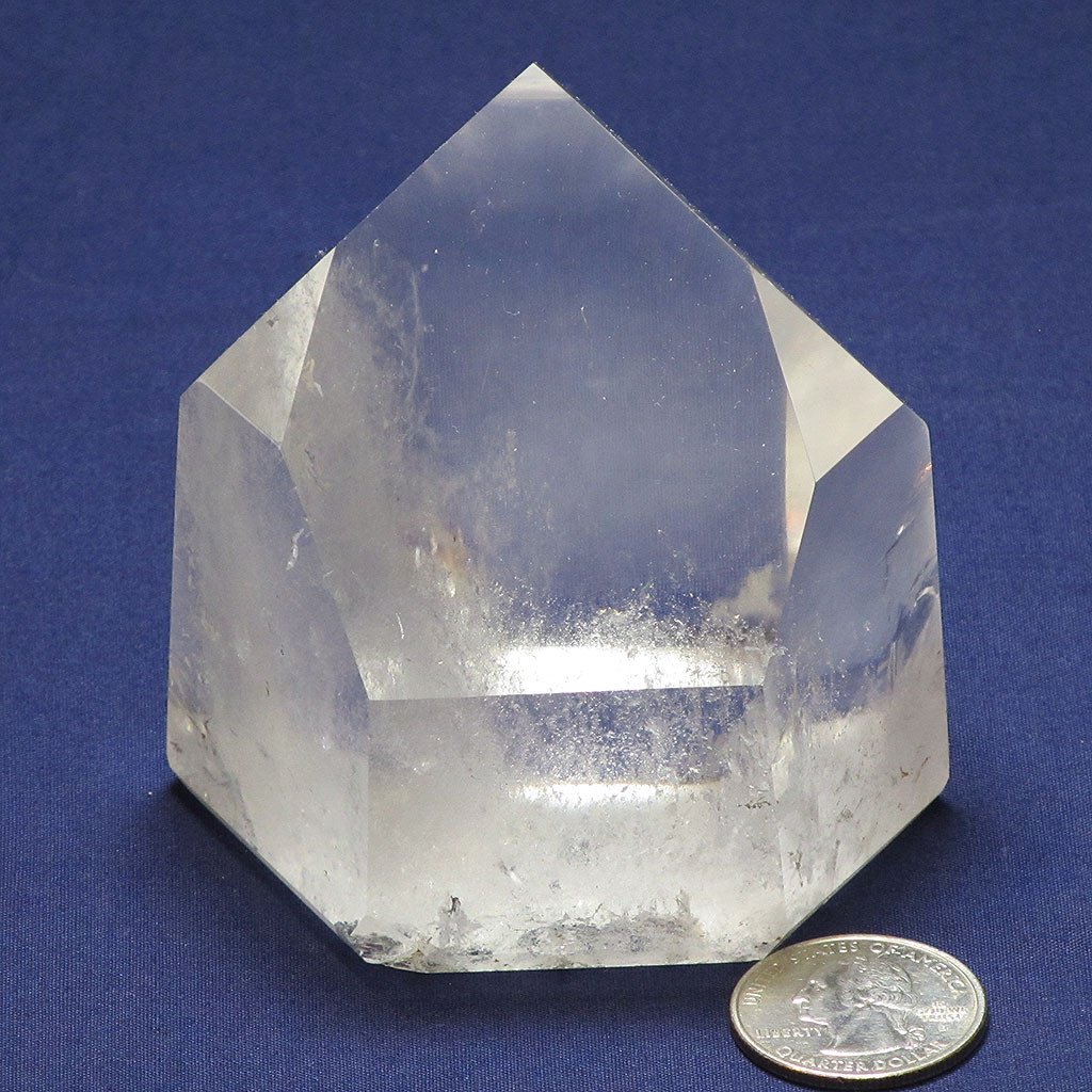 Polished Quartz Crystal Channeling Point