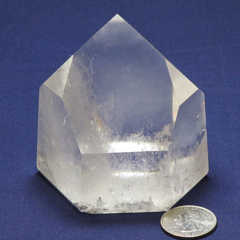 Polished Quartz Crystal Channeling Point