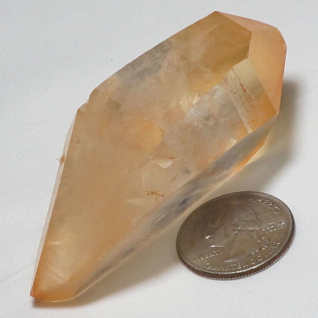 Tangerine Double Terminated Quartz Crystal Point