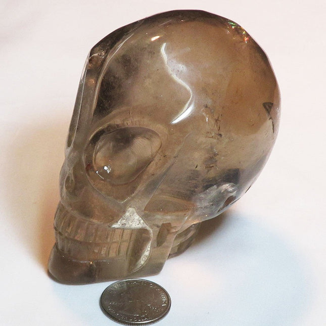 Carved Smoky Quartz Alien Skull | Blue Moon Crystals & Jewelry