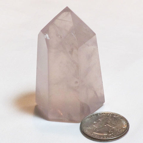 Polished Rose Quartz Point | Blue Moon Crystals & Jewelry