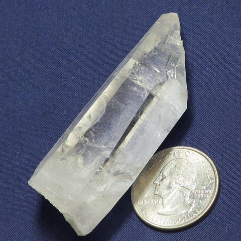 Quartz Crystal Point with Time-Link Activation and Rainbow