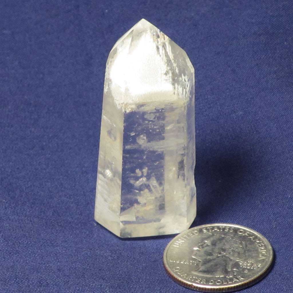 Polished Phantom Quartz Crystal Point