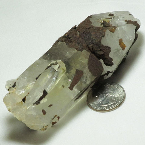 Natural Uncleaned Self-Healed Quartz Crystal Point