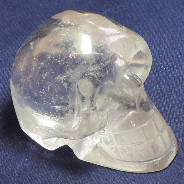 Carved Clear Quartz Skull