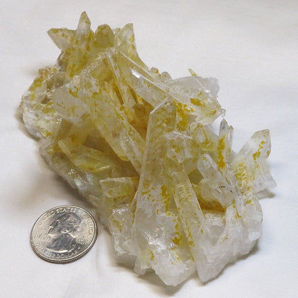 Lemon Healer Quartz Crystal Cluster from Arkansas