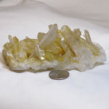 Lemon Healer Quartz Crystal Cluster from Arkansas