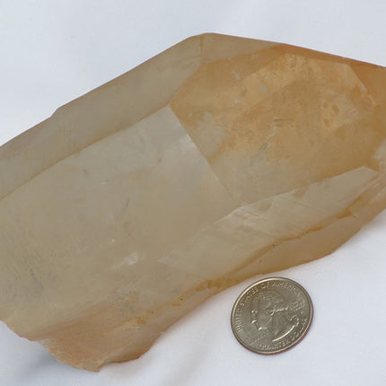 Large Tangerine Quartz Crystal Point