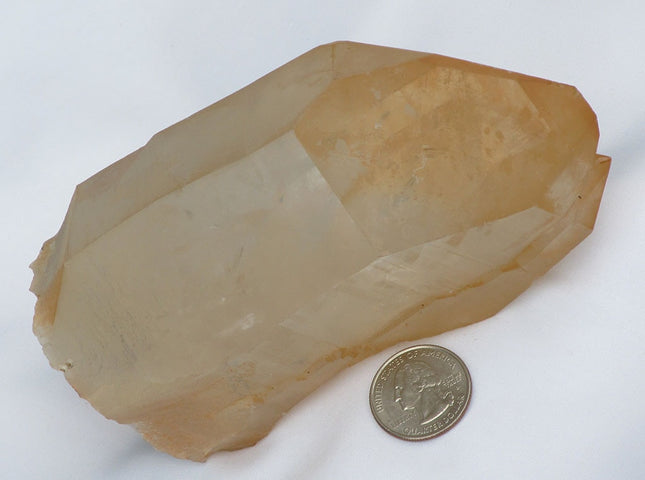 Large Tangerine Quartz Crystal Point