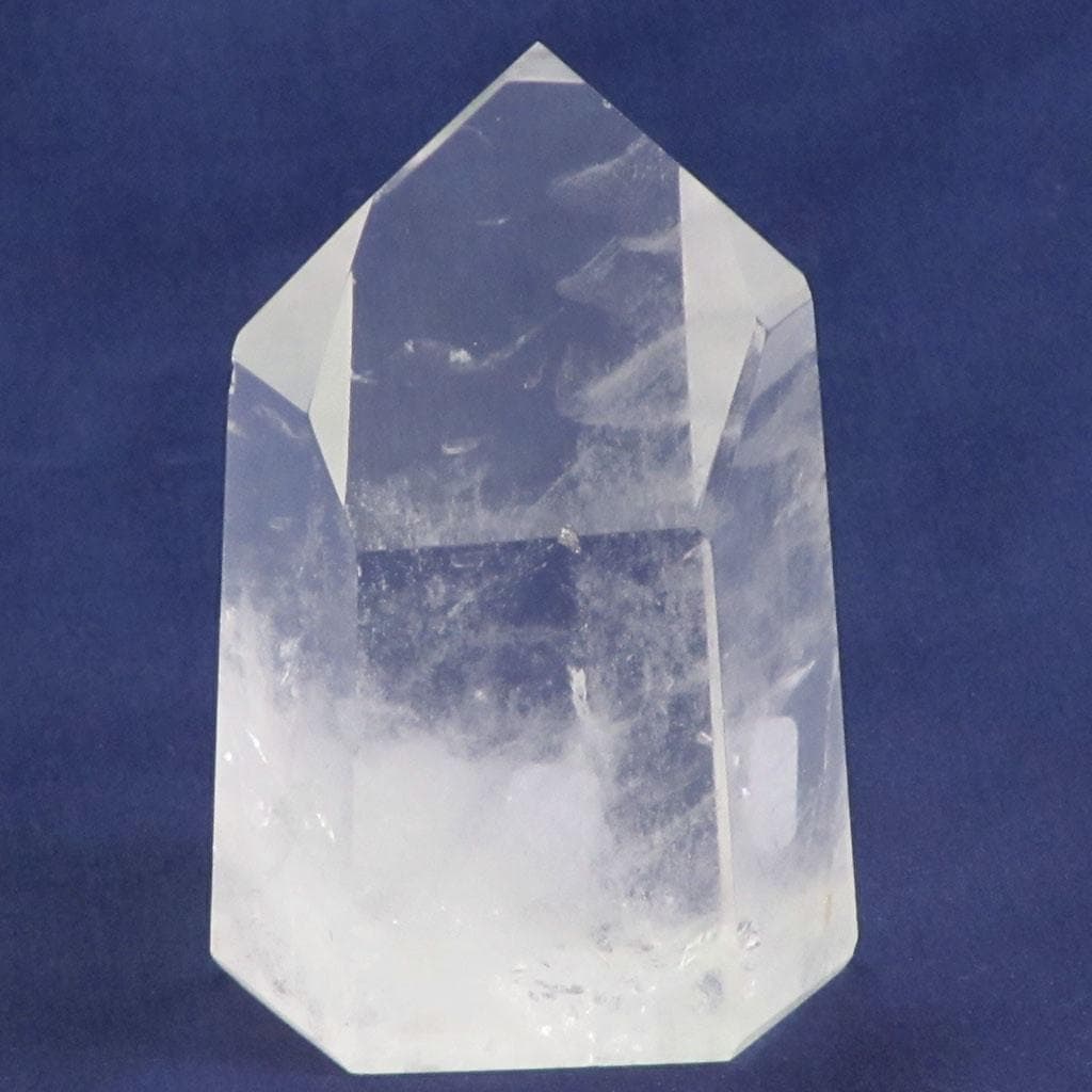Polished Quartz Crystal Channeling Point with Time-Link Activations