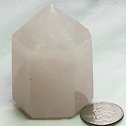Polished Rose Quartz Point