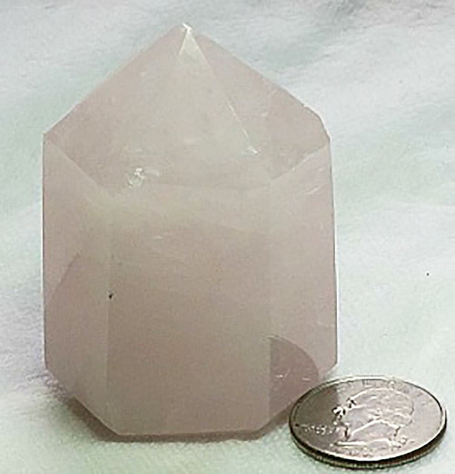 Polished Rose Quartz Point