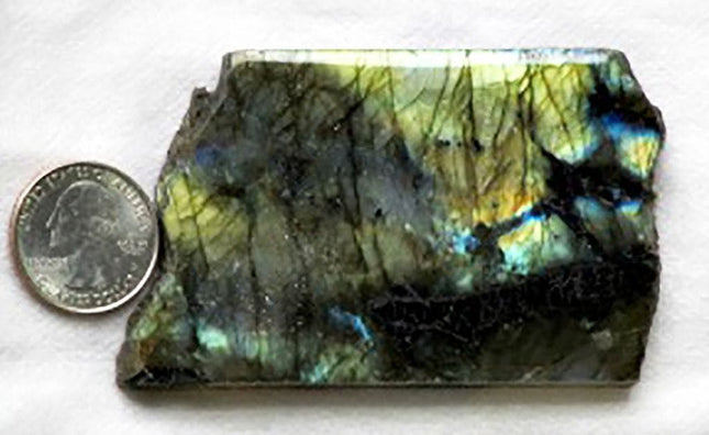 1 Side Polished Labradorite Slab