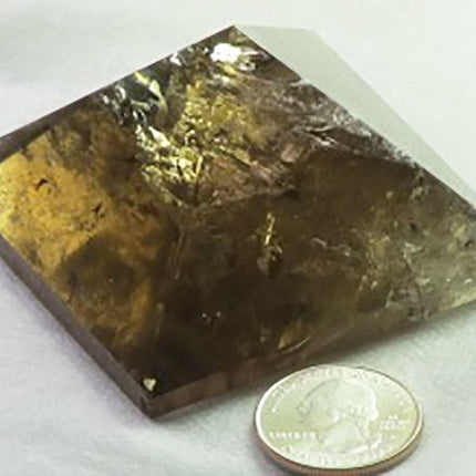 Smoky Quartz Pyramid with Rainbows