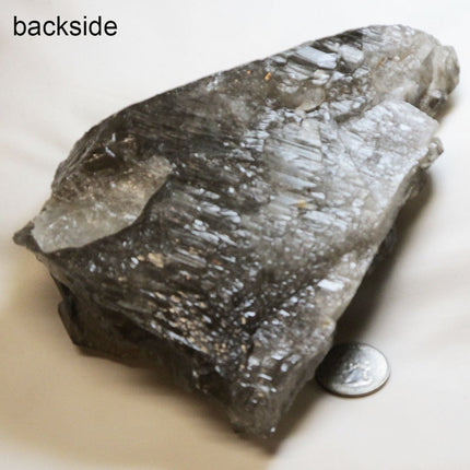 Backside of Smoky Quartz Crystal Skeletal Elestial from Brazil